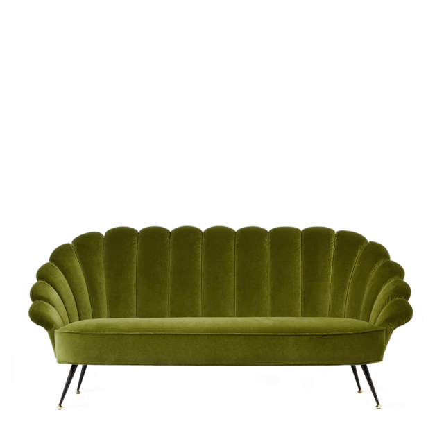 Velvet sofa