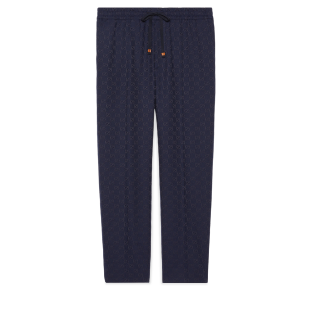 GG denim jacquard pant in black | GUCCI® US