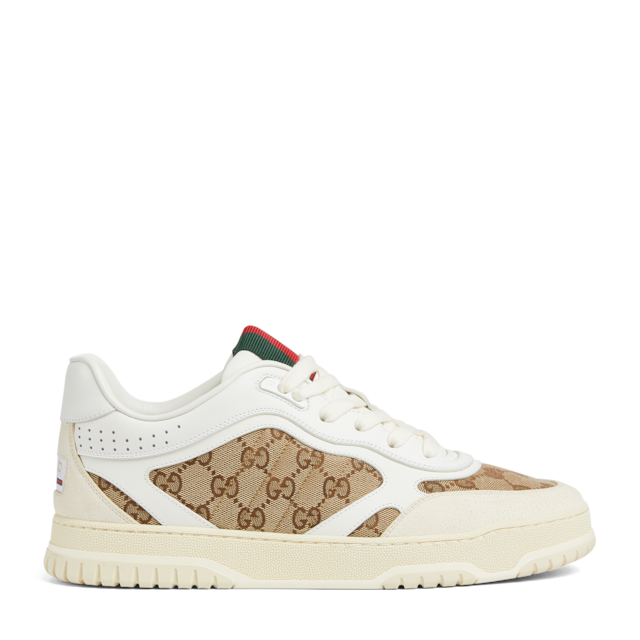 Men's Gucci Re-Web sneaker in white leather | GUCCI® US