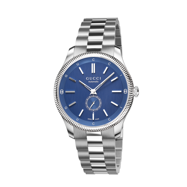 G-Timeless watch, 38mm in blue and red nylon | GUCCI® US