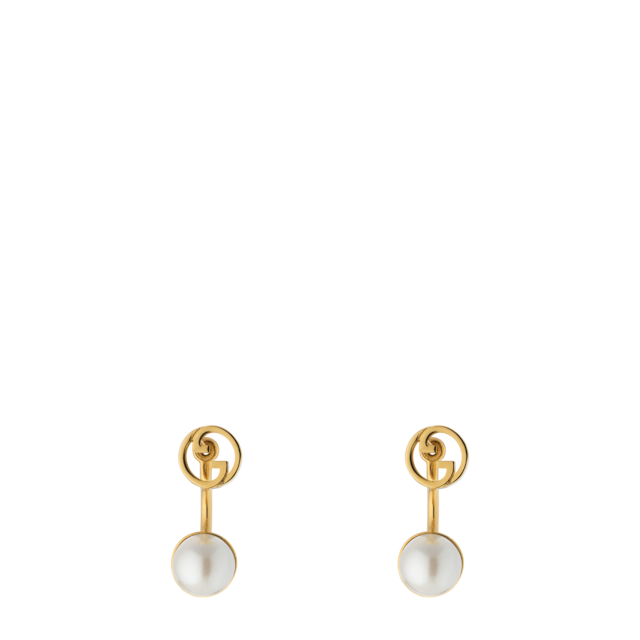 GUCCI]* Pearl Double G * パール ダブルG ピアス (GUCCI/ピアス