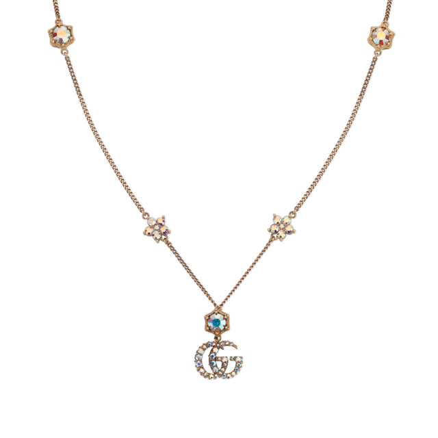 GUCCI” ロゴ ネックレスローズゴールドトーン | GUCCI公式
