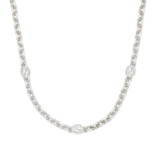 Gucci Trademark Hexagon Necklace, YBB77917500100U