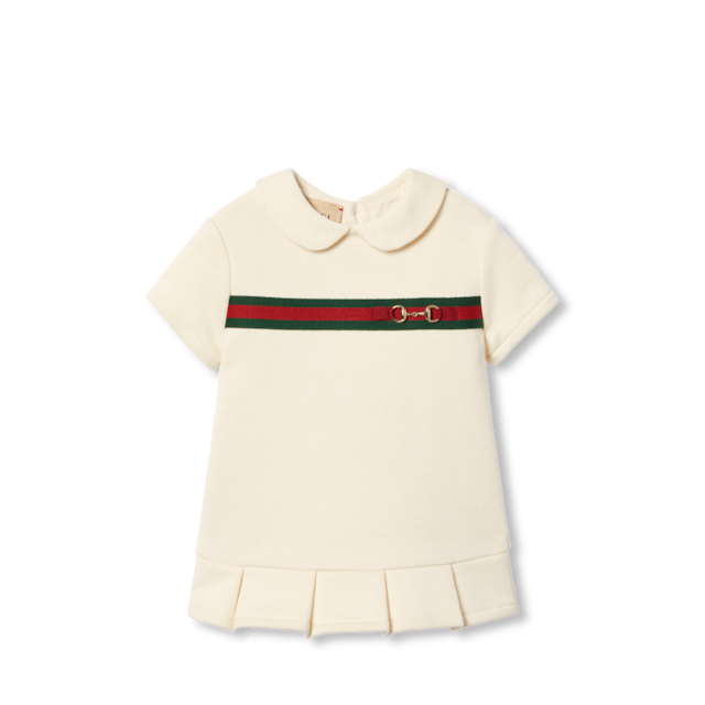 GUCCI グッチ リボンコットンドレス GUCCI グッチ ワンピース ラッフルドレス トリコロールカラー