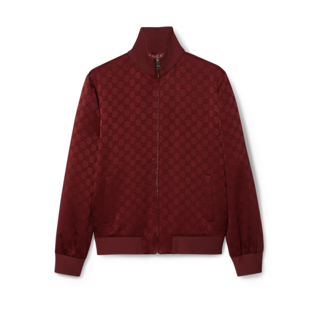 GUCCI ジャージ 新作【GUCCI】テクニカルジャージー ジップジャケット、ブラック