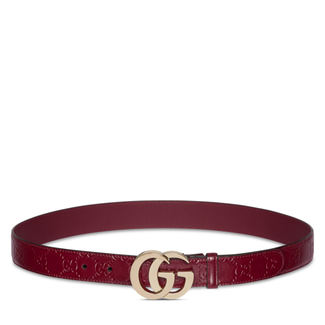 ベルト GUCCI GG Milano Rosso Ancora leather belt GG Milano belt in Rosso Ancora red GG leather | GUCCI® US