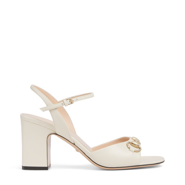Women's Horsebit sandal in light pink leather | GUCCI® US