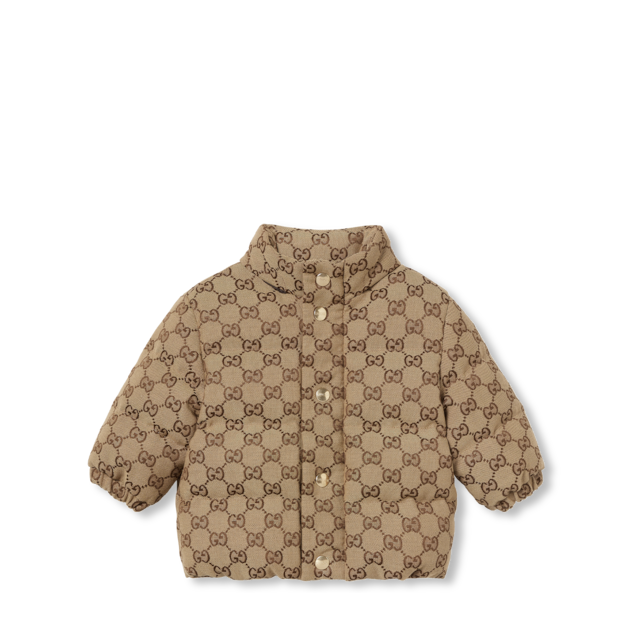 Baby GG nylon twill zip jacket in Gucci Rosso Ancora red Baby GG nylon twill zip jacket in Gucci Rosso Ancora red
