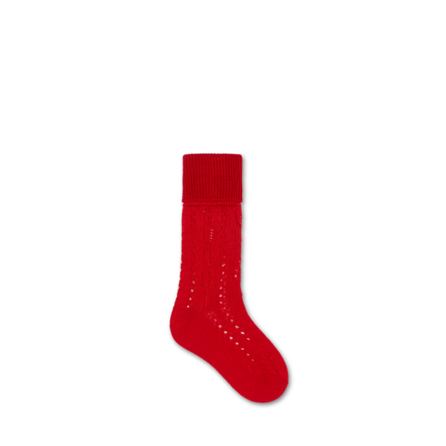 Children's Gucci knit cotton socks in red | GUCCI® US