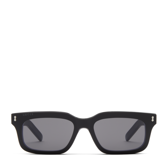 Rectangular frame sunglasses in black | GUCCI® PT