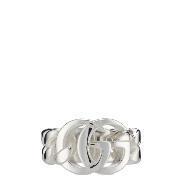 Gucci Interlocking ring in 925 sterling silver | GUCCI® US