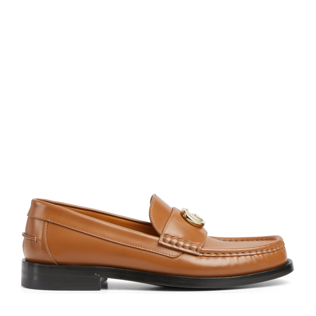 Women's loafer with Double G in Rosso Ancora leather | GUCCI® US
