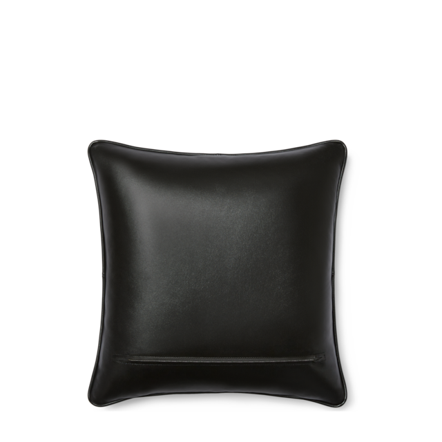 Horsebit velvet jacquard cushion