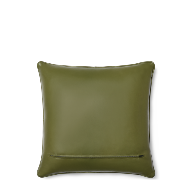 Horsebit velvet jacquard cushion