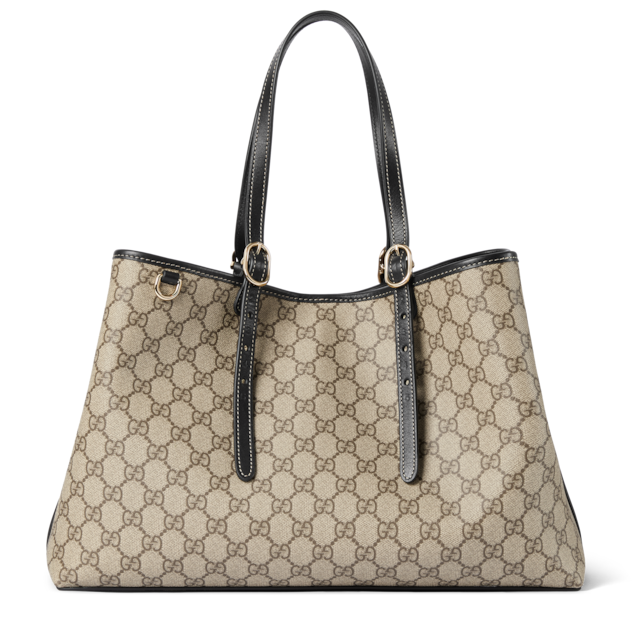 GUCCI GG柄　トートバッグ グッチGG柄トートバッグ ベージュ/ネイビー レディース GG