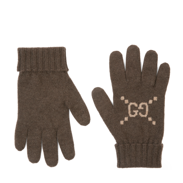 ★GUCCI★カシミヤ フィンガーレスグローブ 787548 3G344 1272 GUCCI グッチ カシミア フィンガーレスグローブ 手袋 パープル