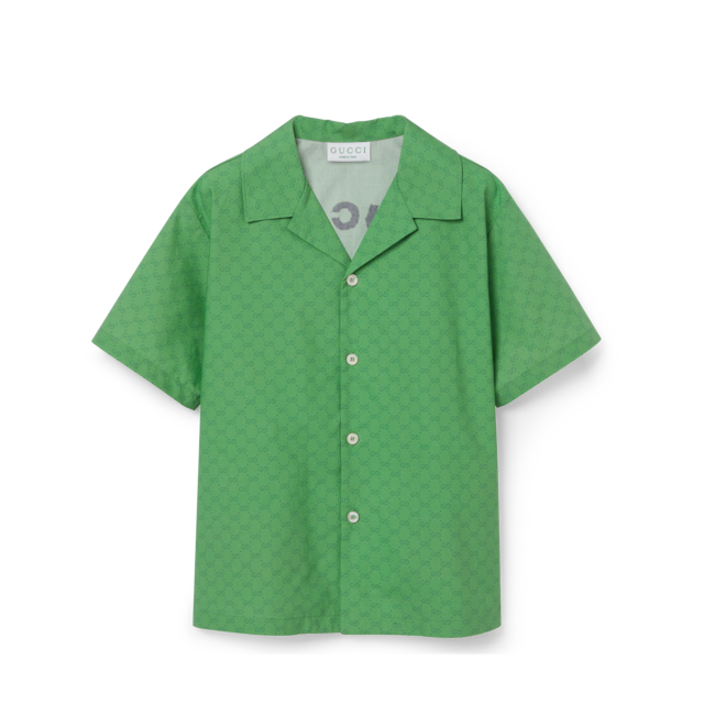 Children's Gucci cotton shirt in light blue | GUCCI® US Children's Gucci cotton shirt in light blue | GUCCI® US