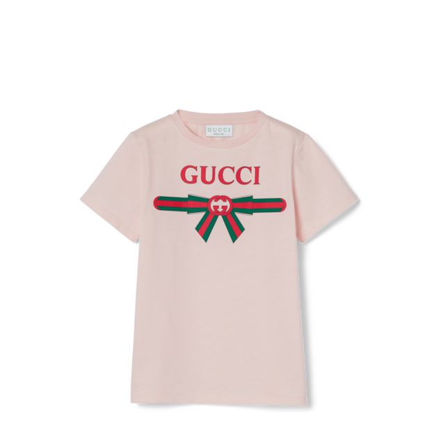 Children's printed cotton T-shirt in white | GUCCI® US Children's printed cotton T-shirt in white | GUCCI® US