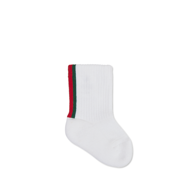 【関税&送料込】Gucci White Cotton Blend Socks Long cotton blend socks with Web in white | GUCCI® US