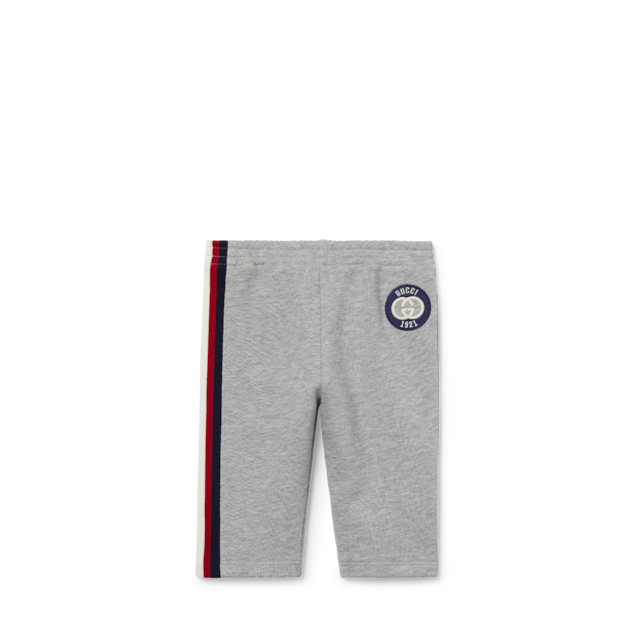 Baby cotton jogging pant in dark blue | GUCCI® US
