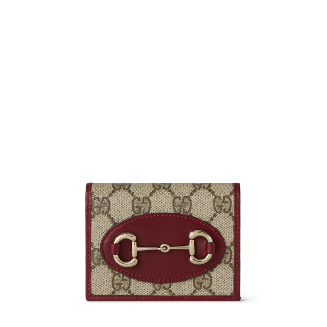 Gucci Horsebit 1955 wallet on chain in GG Supreme | GUCCI