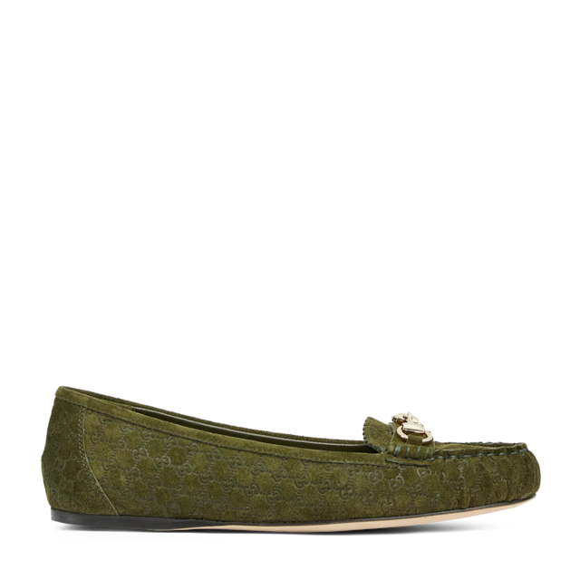 Gucci Lovelight ホースビット付き フラットバレエシューズ