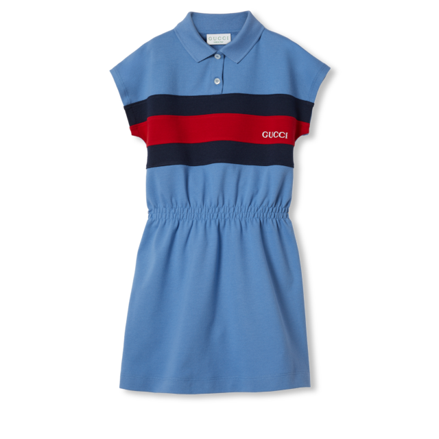 Children's wool dress with Web in grey | GUCCI® US Children's wool dress with Web in grey | GUCCI® US