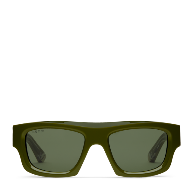 Rectangular frame sunglasses in black | GUCCI® PT