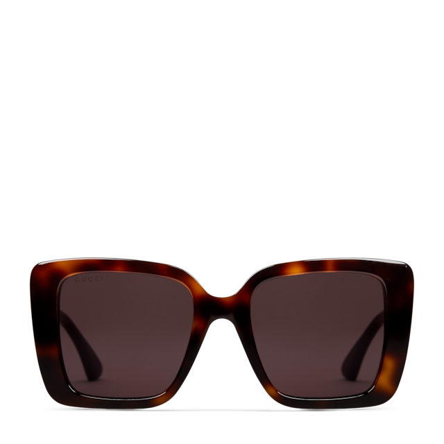 Square frame sunglasses in black | GUCCI® US
