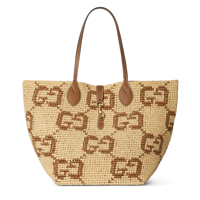 Woven large tote bag