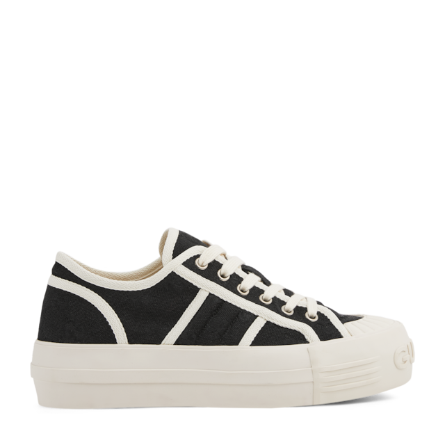 Women's chunky sneaker in Rosso Ancora GG canvas | GUCCI® US Women's chunky sneaker in Rosso Ancora GG canvas | GUCCI® US
