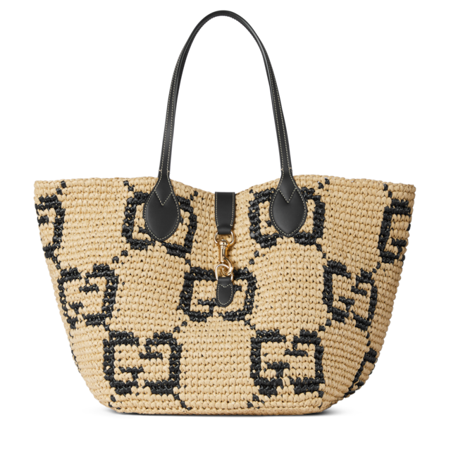 Woven medium tote bag
