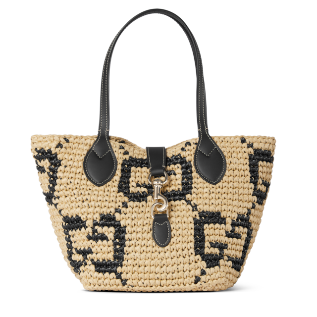 Woven small tote bag