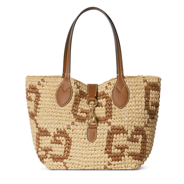 Woven small tote bag