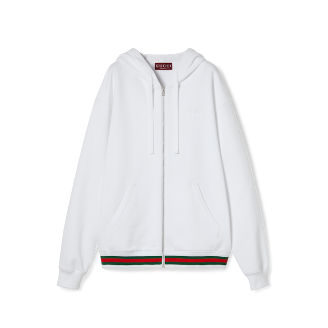 送料無料 いくらから Web with sweatshirt jersey Cotton in US GUCCI® | grey その他
