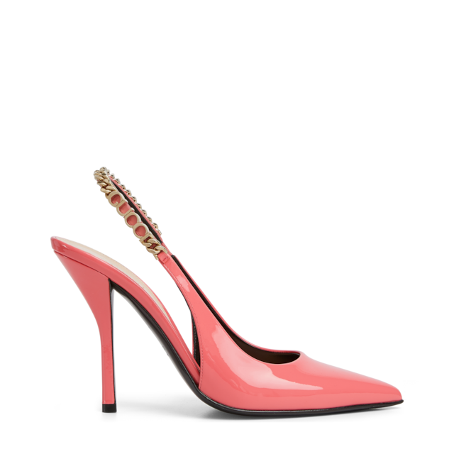 Gucci Signoria slingback pump in Rosso Ancora mesh | GUCCI® US