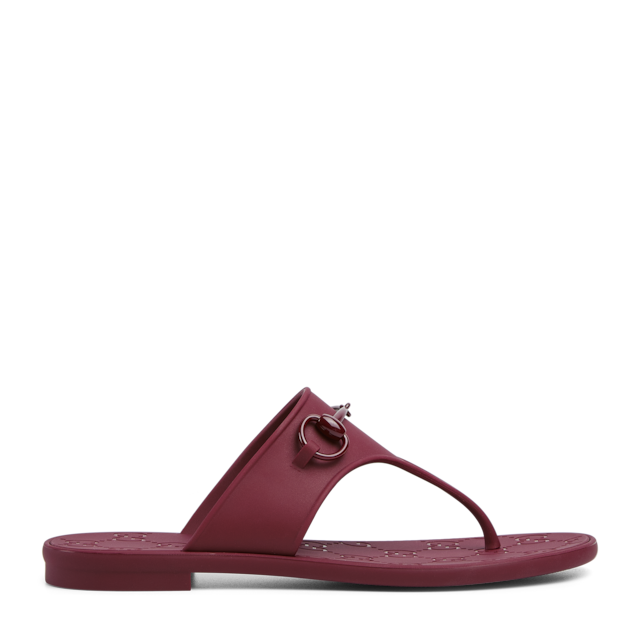 【関税込み】gucci Thong sandals Women's thong sandal with Horsebit in black rubber | GUCCI® US