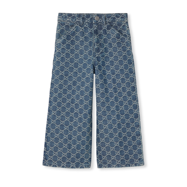 Gucci Blue Denim Symbol Embroidered Tapered Jeans S Gucci | TLC