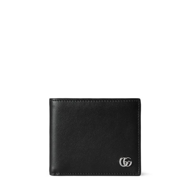 折りたたみ財布 Gucci GG MARMONT BIFOLD WALLET GG Marmont bi-fold card case wallet in black leather | GUCCI® US