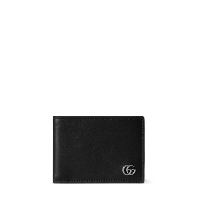 折りたたみ財布 Gucci Gg Marmont Grainy Leather Vertical Wallet Gucci Leather GG Marmont Continental Zip Around Wallet Black