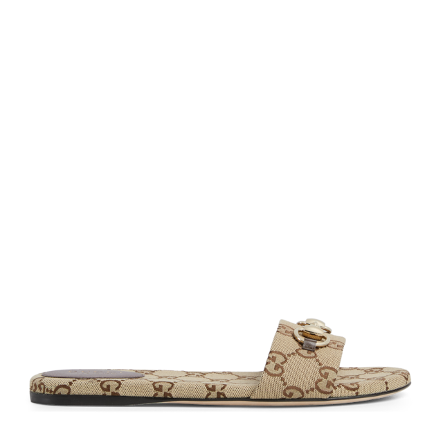 Women's slide sandal with Horsebit
