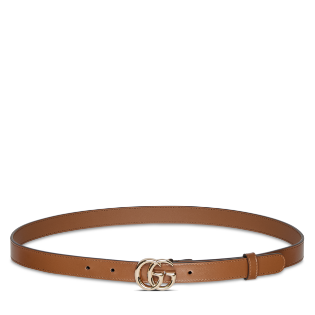 マイクラ 人気アイテム ダブルG GUCCI公式 | レザー ブラック スリムベルト 小物