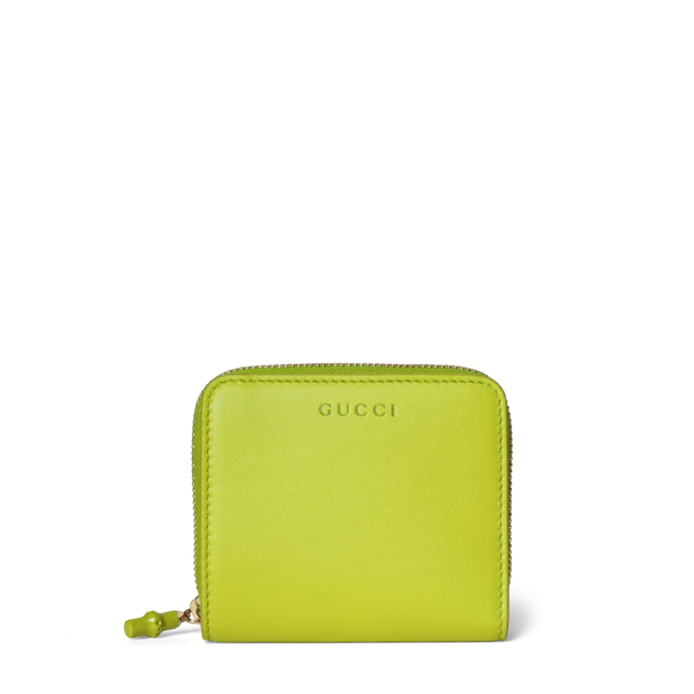 国内直営**GUCCI**バンブー付き スモールウォレット バンブー付き スモールウォレットブラック レザー | GUCCI公式