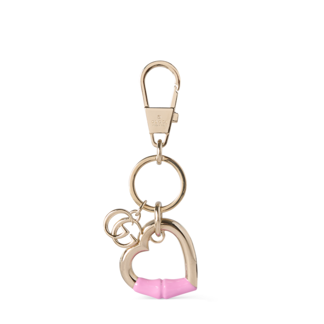 レザー ハート型キーホルダー GUCCI - メルカリ
