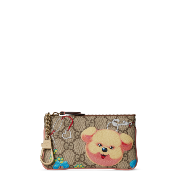 【注目コラボ】GUCCI グッチ ハート シェイプ キーチェーン 財布 ハートシェイプ キーチェーンピンク エナメル | GUCCI公式