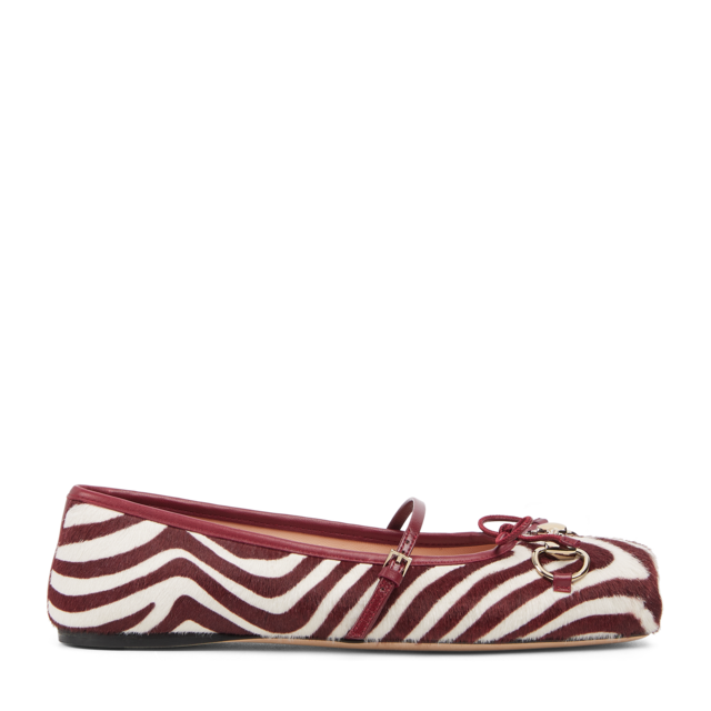 Women's Gucci Horsebit ballet flat in black leather | GUCCI® US