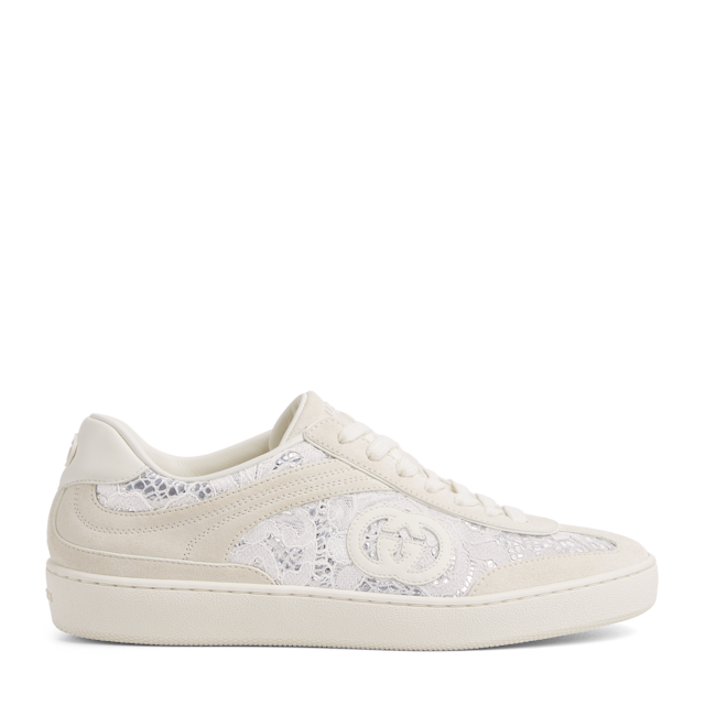 Women's GG sneaker in beige and ebony Original GG | GUCCI® US