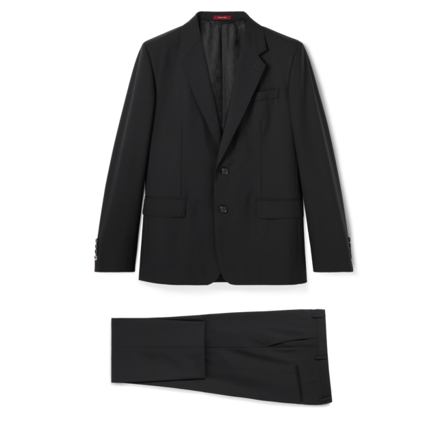 GG wool suit in dark blue | GUCCI® PL