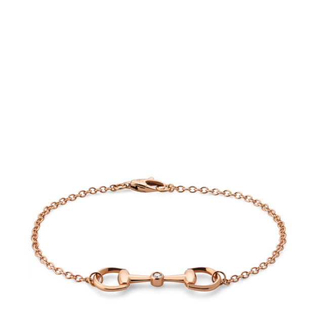 Gucci Flora 18k diamond chain bracelet in 18k rose gold