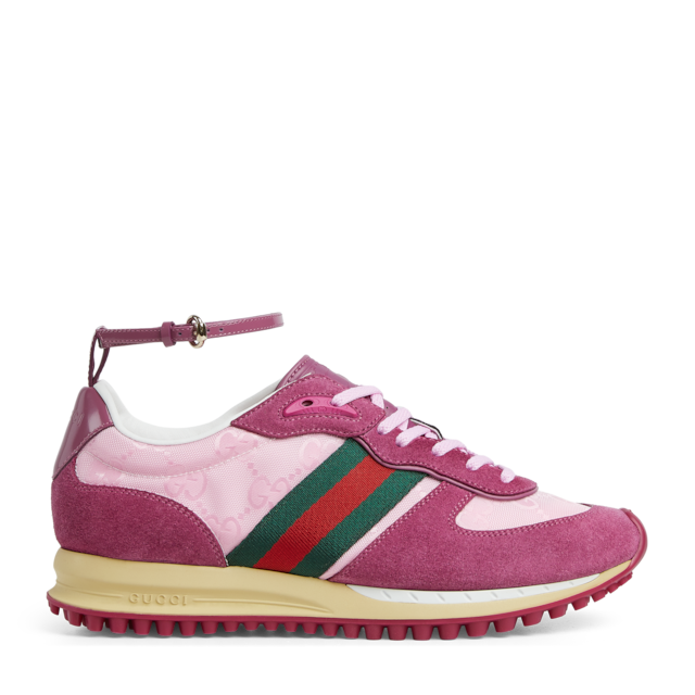 Women's Gucci Re-Motion sneaker in light brown suede | GUCCI® US Women's Gucci Re-Motion sneaker in light brown suede | GUCCI® US